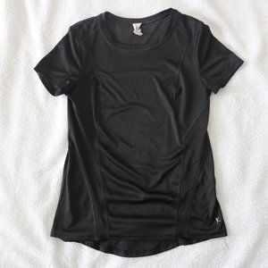 Danskin Now Black Mesh Wick Workout Shirt size M